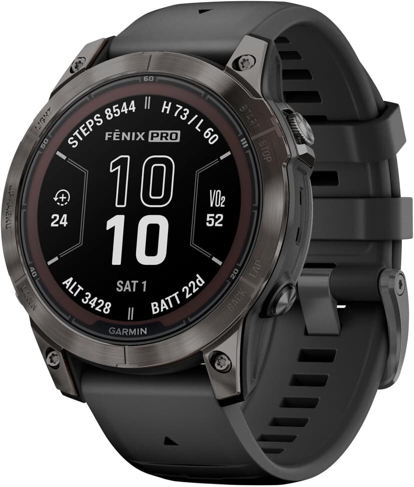 fēnix 7S Pro Solar Edition - 42 mm, Argent avec bracelet gris