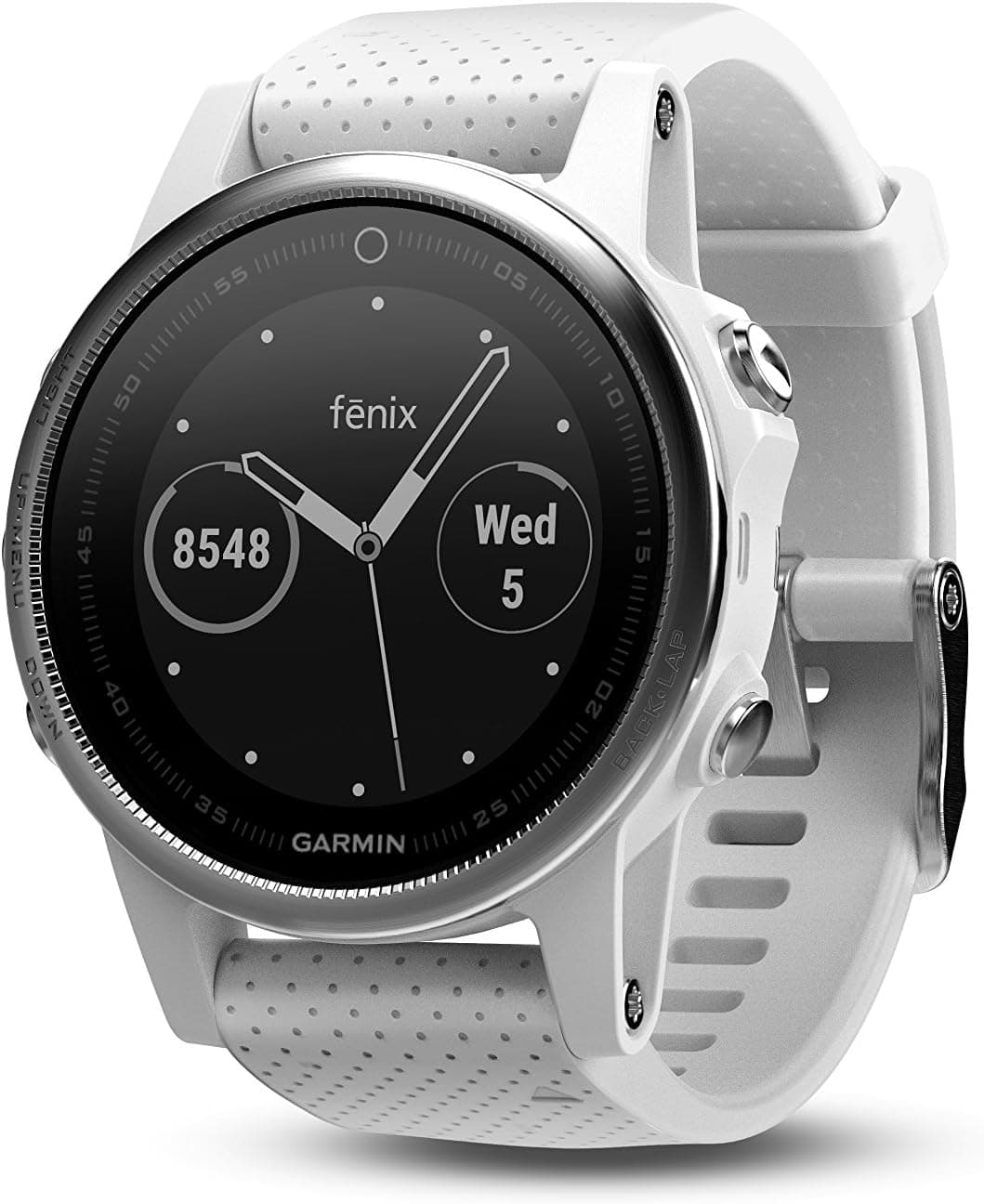 Fenix 5S Blanc avec Bracelet Blanc Carrare