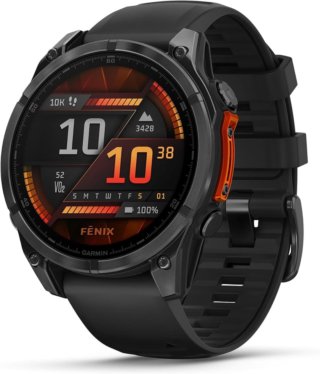 fēnix 8 AMOLED Gray avec Bracelet en Silicone Noir