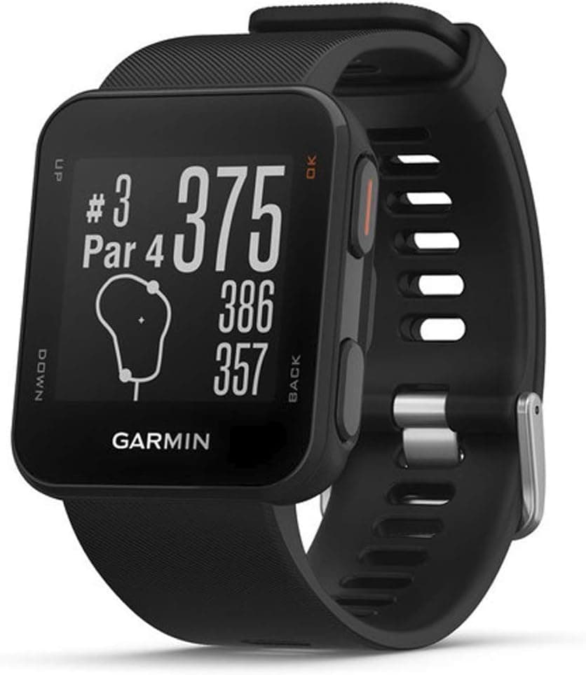 Approach S10 - Montre de golf simple et légère (Noir)